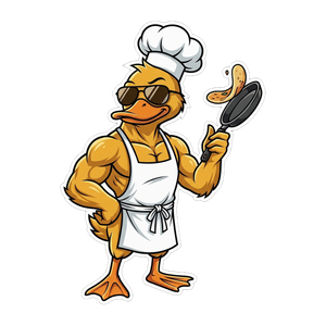 GigaDuck as a chef