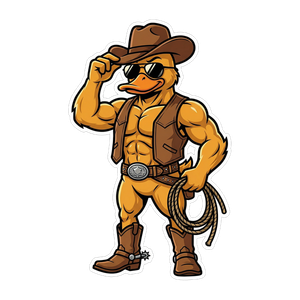 GigaDuck as a cowboy